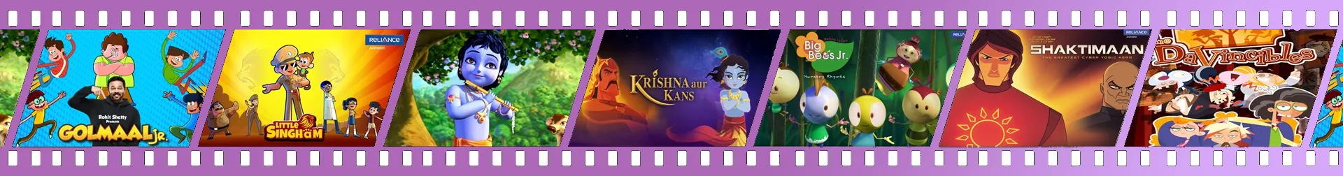 Reliance Animation Studios Film Strip